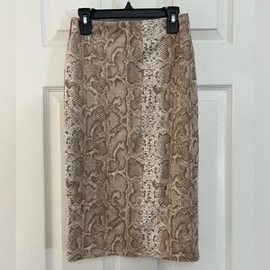 Current Air Snake Print Skirt